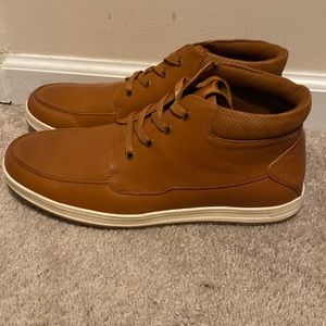 Jousen Men’s Casual Shoes High Top Brown